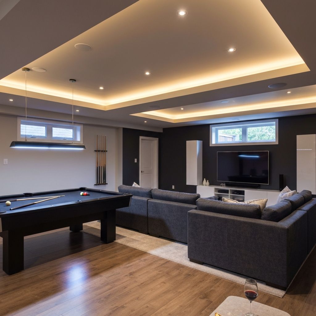 Basement Finishing - After